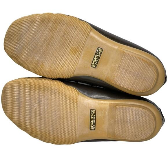 Sperry Top Siders Duck Boat Shoe Boot Womens Brown Slip On Waterproof 6 Classic - Picture 9 of 11